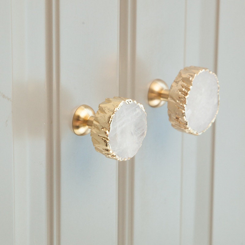 Crystal cabinet Knobs, boho dresser knobs, rose quartz diy drawer pulls , wardrobe Knob, Cabinet Knobs , furniture hardware