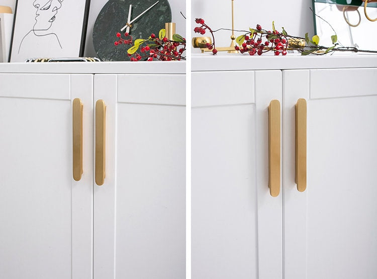 Brass minimalist Cabinet Pulls, modern Drawer Pulls Knobs Brass Handles, Solid Brass Dresser Knobs handle , modern Furniture Hardware