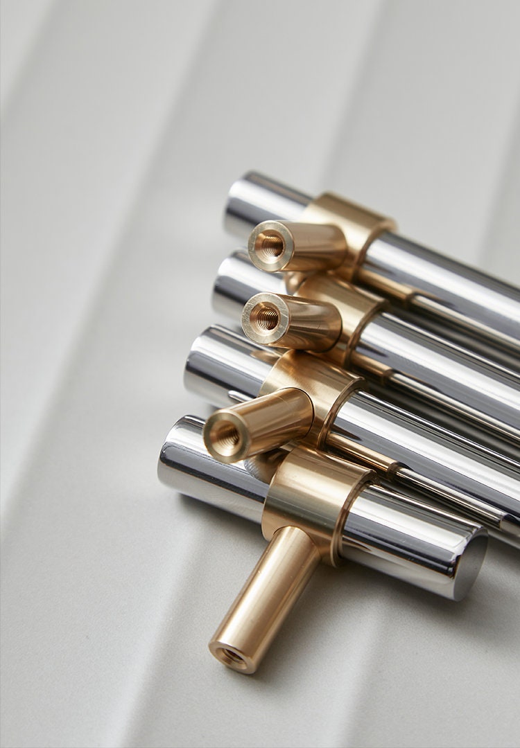 Silver minimalist Cabinet Pulls, modern Drawer Pulls Knobs Handles, stainless steel Dresser Knobs handle, modern Furniture Hardware