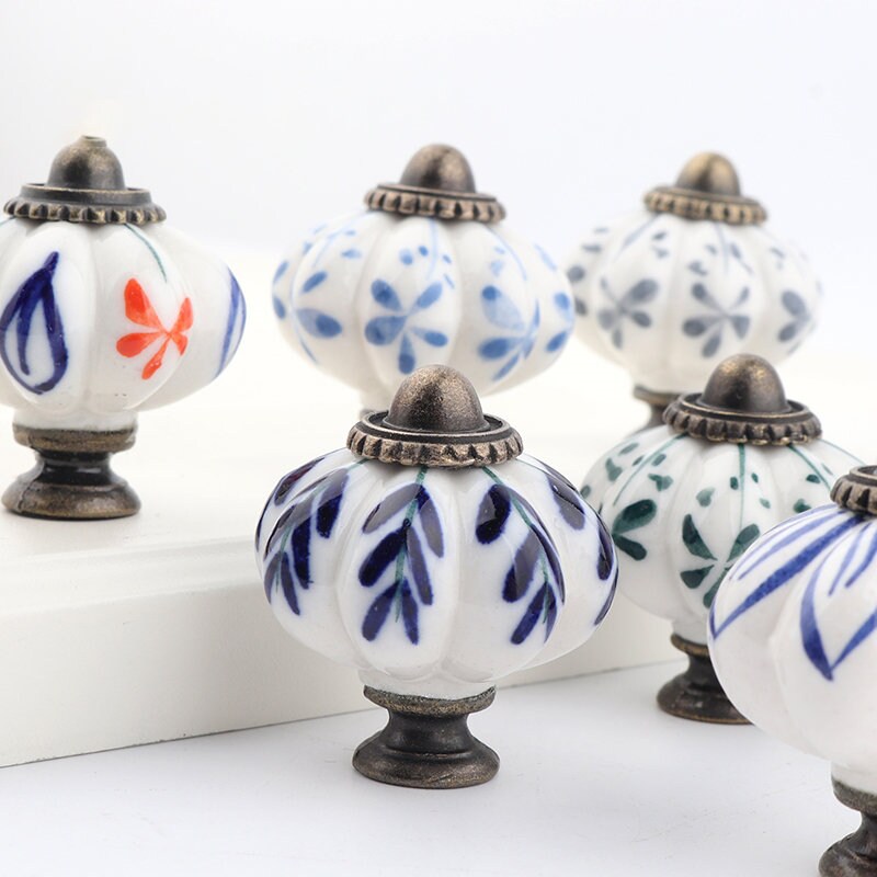 Vintage Cupboard Handles Knobs, Rustic handles knob, Flower Cabinet Door Handles drawer Knobs and Pulls furniture Handles cabinet Hardware