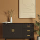 Soild Brass boho rainbow Cabinet Pulls, Minimalist Drawer Pulls Knobs Handles, Matte Gold Dresser Knobs handle , modern Furniture Hardware