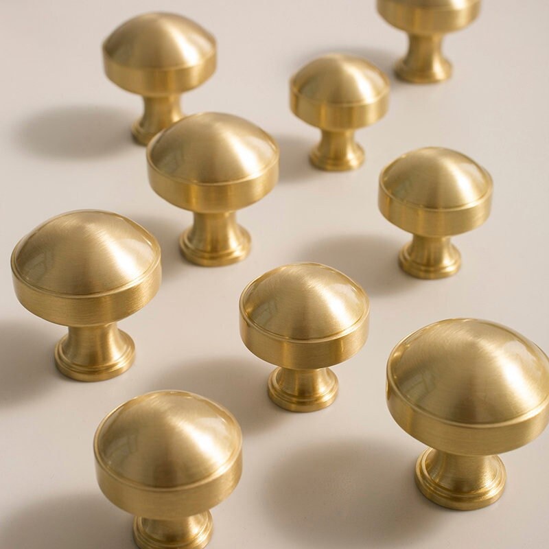 Solid Brass Knobs, brass cabinet handle knobs, Gold Dresser Pull, Furniture knobs, Drawer Knobs Pulls, ikea handle pull, Home Improvement