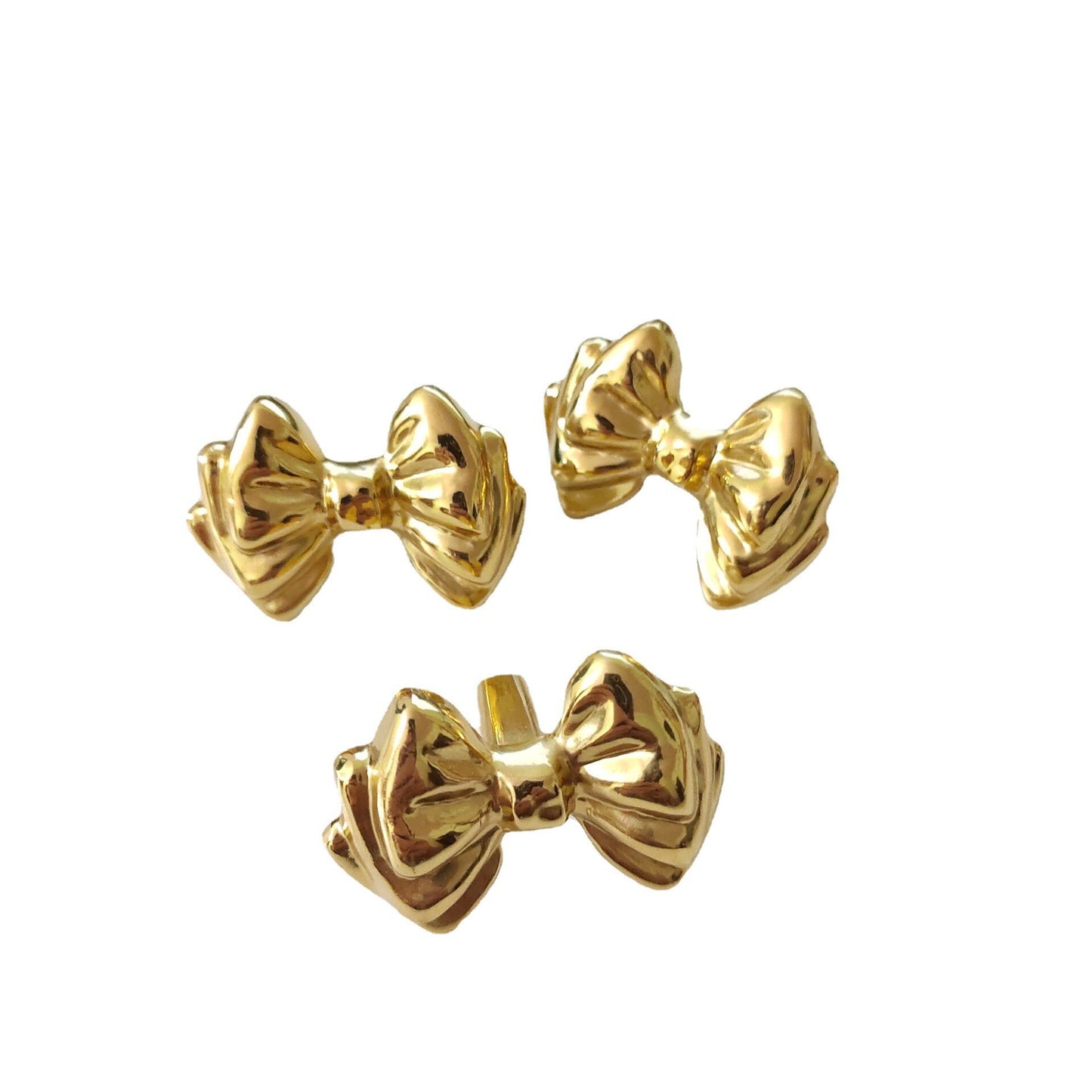 Bow Brass Knobs, Nursery drawer Knobs kids room Furniture knobs, diy drawer pulls , wardrobe Knob, Cabinet Knobs , furniture hardware