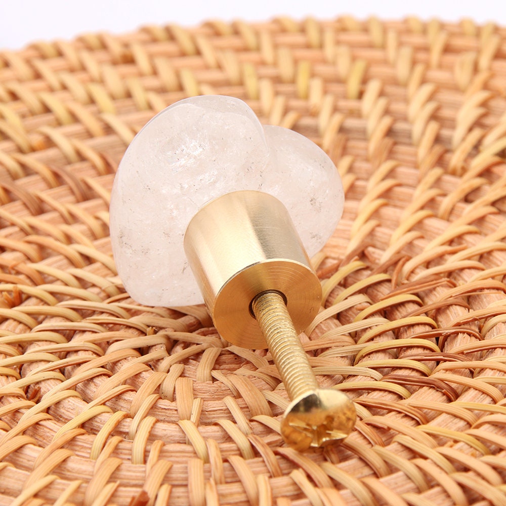 Nature Tiger Eye Single Knobs, Heart Shape Dresser Knobs, Rose quartz diy drawer pulls , Wardrobe Handle, Cabinet Knobs , furniture hardware
