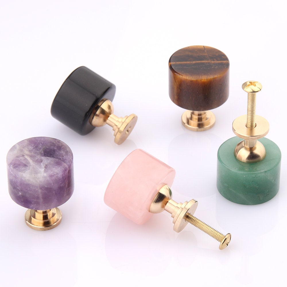 Ore Tiger Eye Crystal Knobs, White Crystal Dresser Knobs, diy drawer pulls , Wardrobe Handle, Cabinet Knobs, furniture hardware
