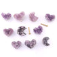 Natural Amethyst Drawer Knobs, White Crystal Dresser Knobs, diy drawer pulls , Wardrobe Handle, Cabinet Knobs, furniture hardware