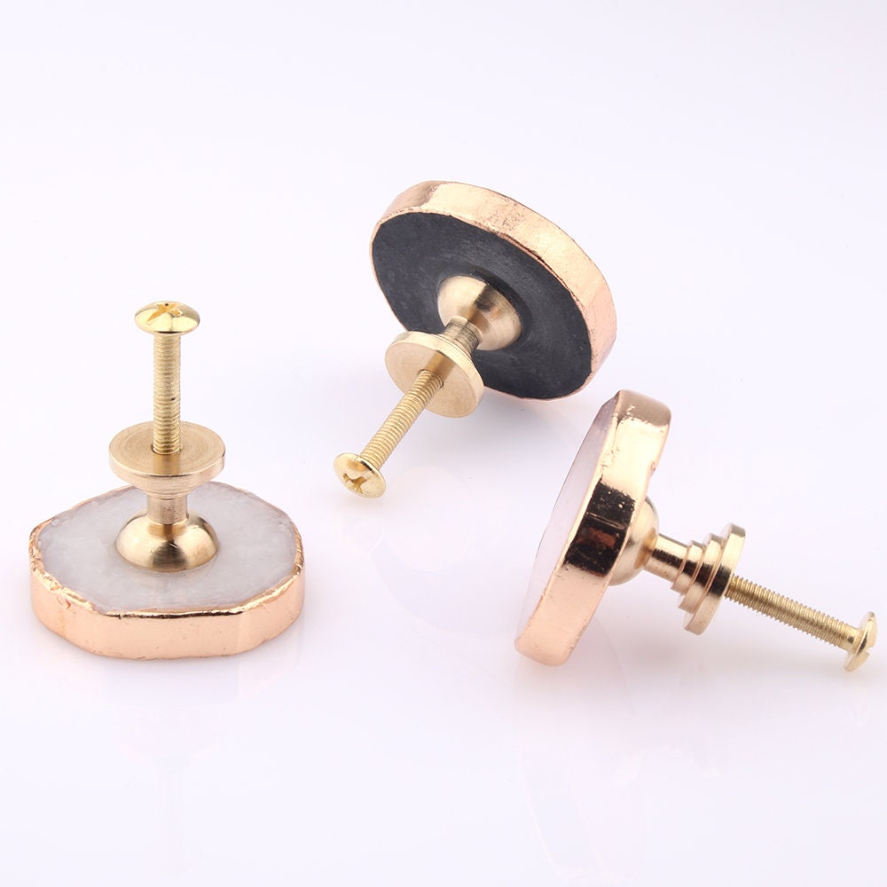 Natural Frosted Obsidian Knobs, Gold Foil Drawer Knobs, diy drawer pulls handle knob, Wardrobe Handle, Cabinet Knobs, furniture hardware