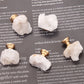 White Crystal with Brass Base Knobs, Crystal bud Handle drawer pulls handle knob, Wardrobe Handle, furniture hardware