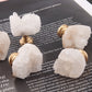 White Crystal with Brass Base Knobs, Crystal bud Handle drawer pulls handle knob, Wardrobe Handle, furniture hardware