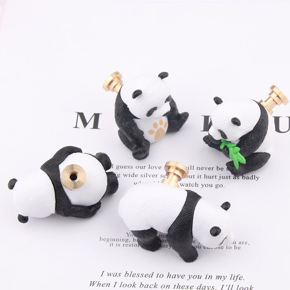Panda Drawer knobs handles, Animal kids bedroom Knobs Cabinet Door Handles panda drawer Knobs and Pulls furniture Handles cabinet Hardware