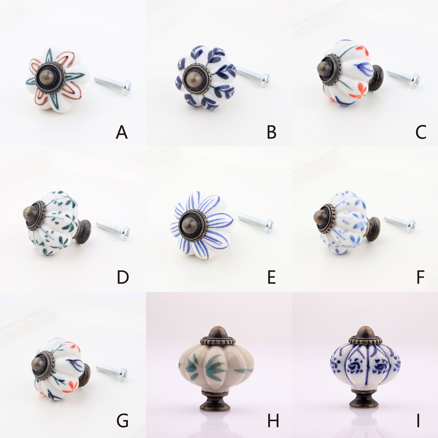 Vintage Cupboard Handles Knobs, Rustic handles knob, Flower Cabinet Door Handles drawer Knobs and Pulls furniture Handles cabinet Hardware