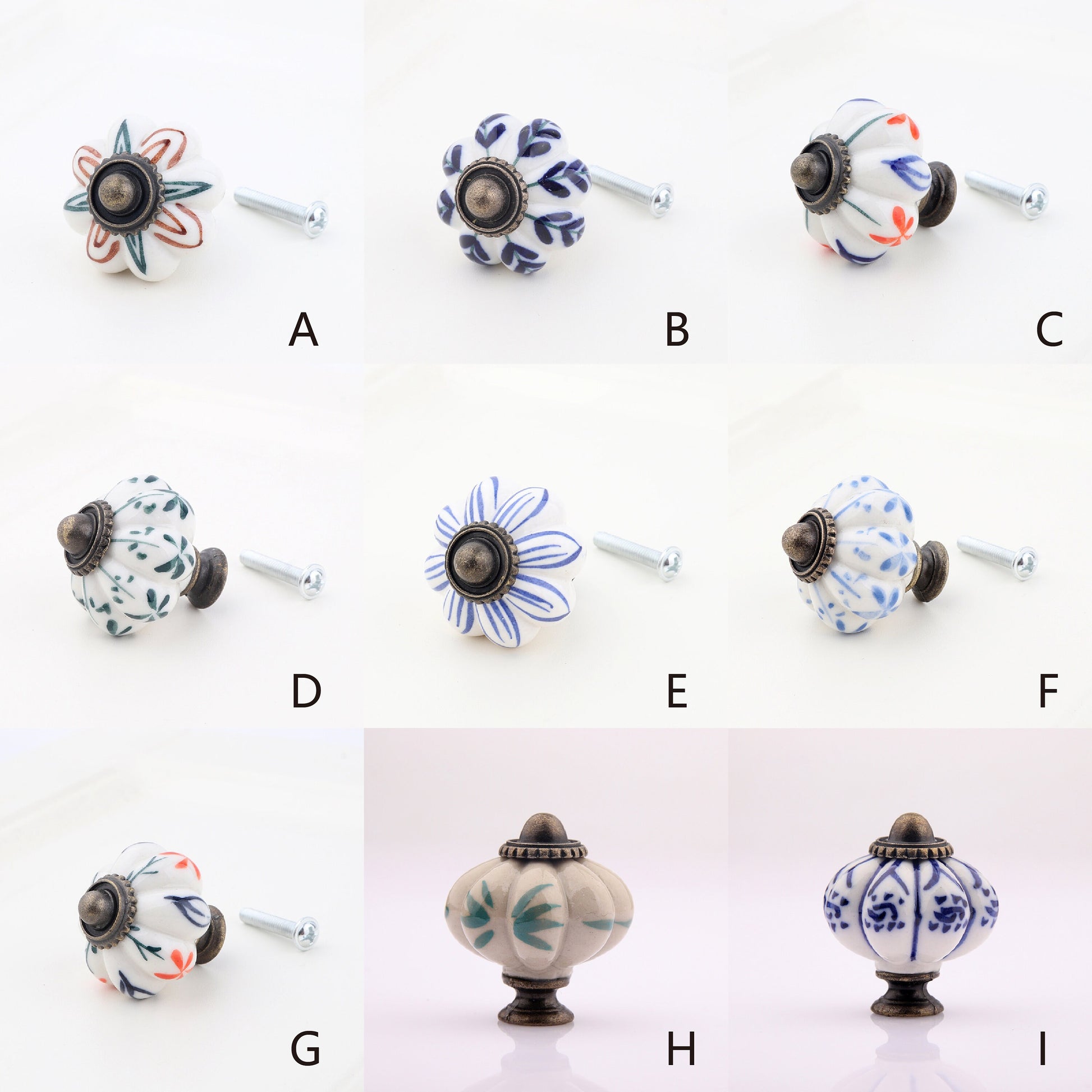 Vintage Cupboard Handles Knobs, Rustic handles knob, Flower Cabinet Door Handles drawer Knobs and Pulls furniture Handles cabinet Hardware