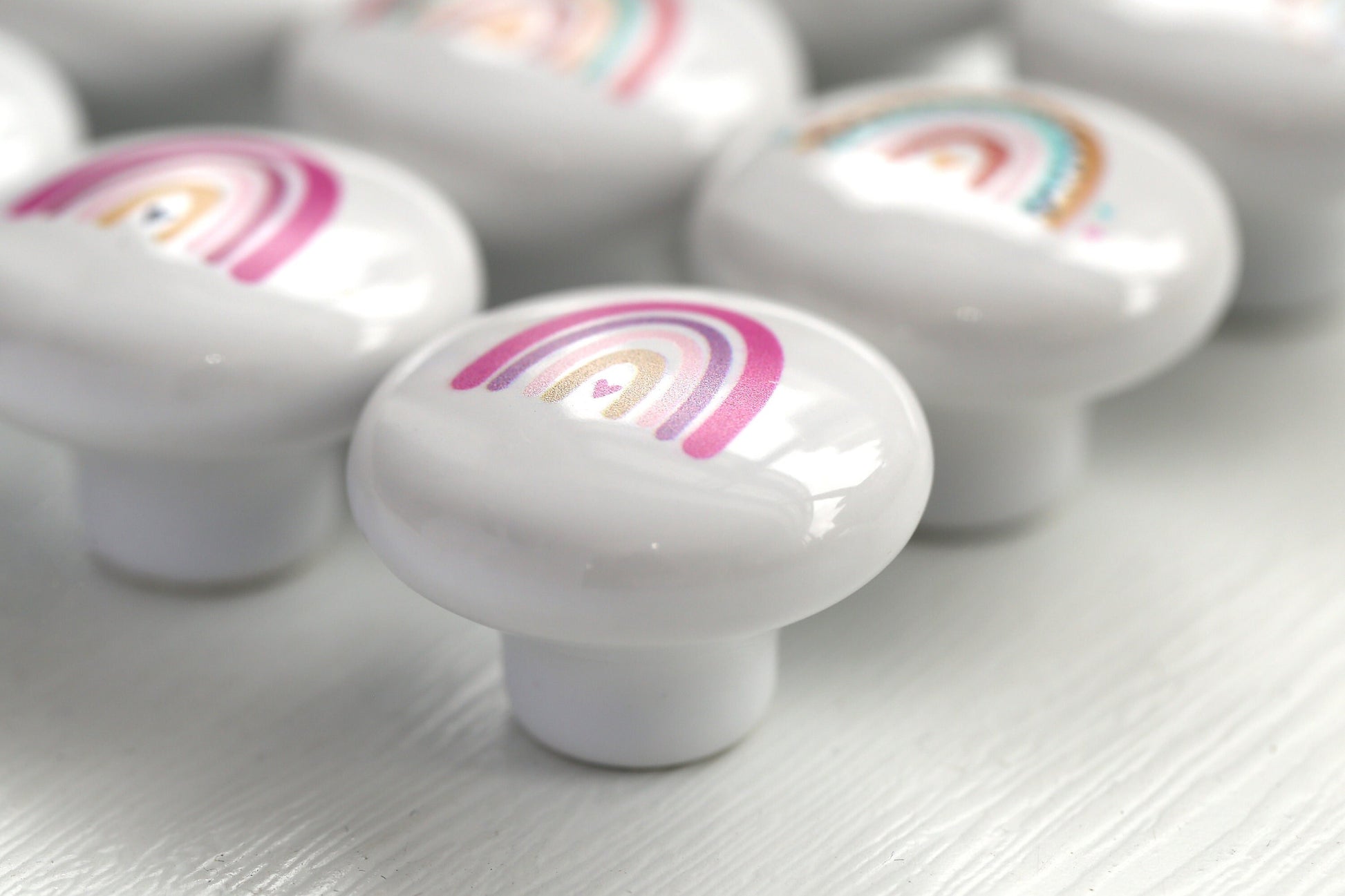 Nursery Drawer Rainbow Knobs Kids Room Cabinet Door Handles, dresser handle Knobs and Pulls furniture Handles cabinet Hardware