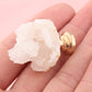 White Crystal with Brass Base Knobs, Crystal bud Handle drawer pulls handle knob, Wardrobe Handle, furniture hardware