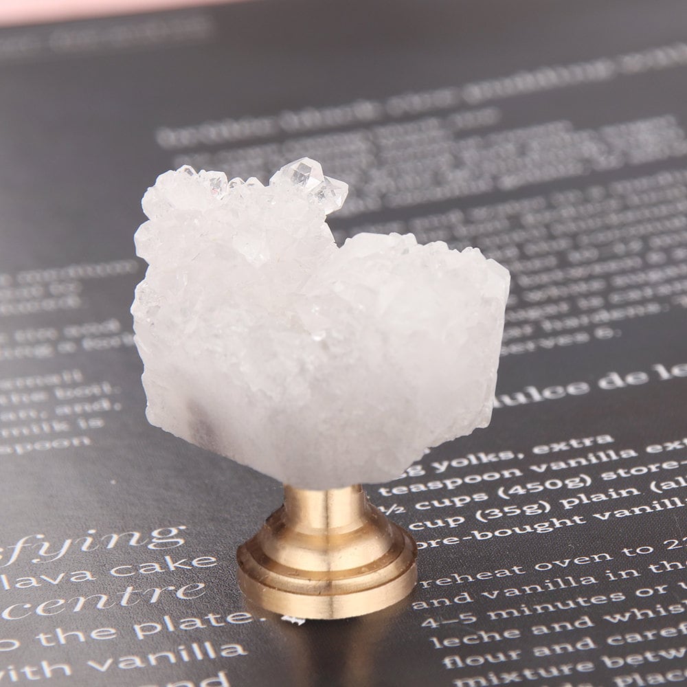 White Crystal with Brass Base Knobs, Crystal bud Handle drawer pulls handle knob, Wardrobe Handle, furniture hardware