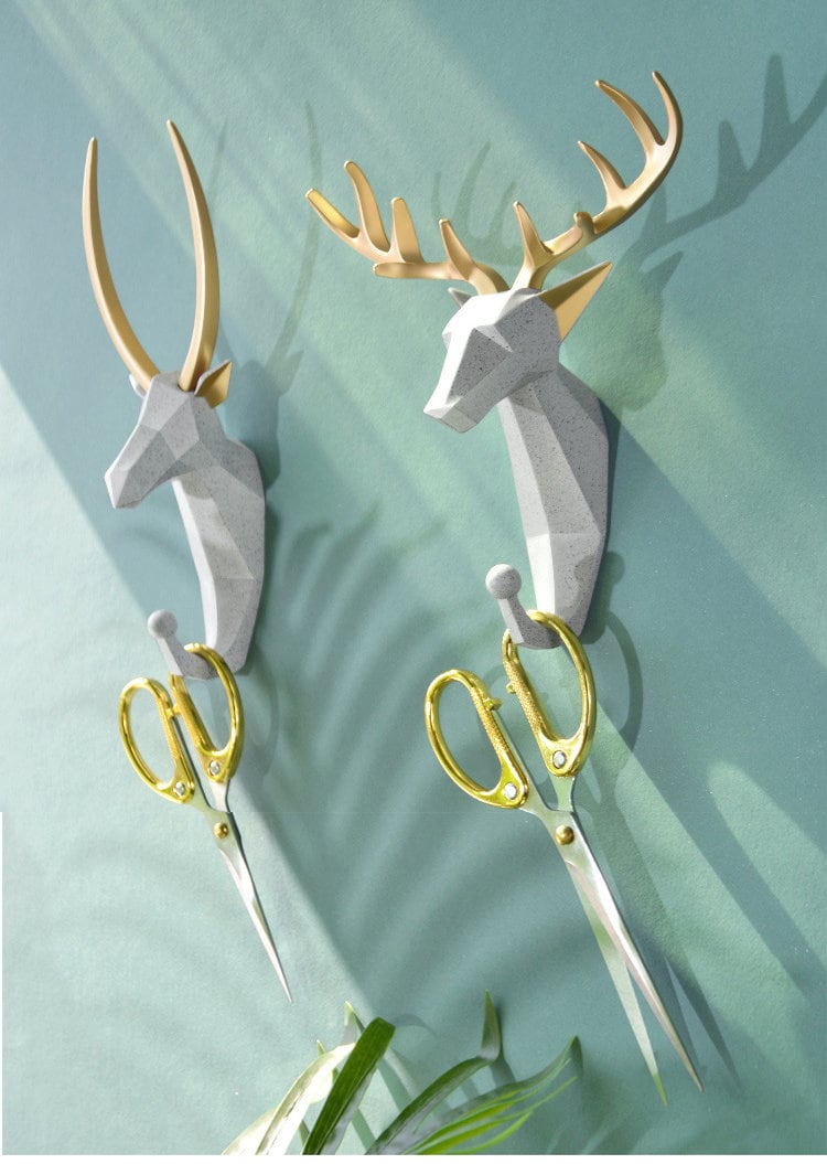 Animal Nordic Wall Hooks, Decorative Coat Hook, Elephant Moose Wall Hook, bag hanger hook, Bedroom Towel Wall Hook Coat Hangers Rack