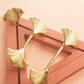 Brass Ginkgo Knobs, Modern Dresser Knobs Handles Knobs Drawer handle Pulls Cabinet Pulls, Wardrobe Knob, Cabinet Knobs ,furniture hardware
