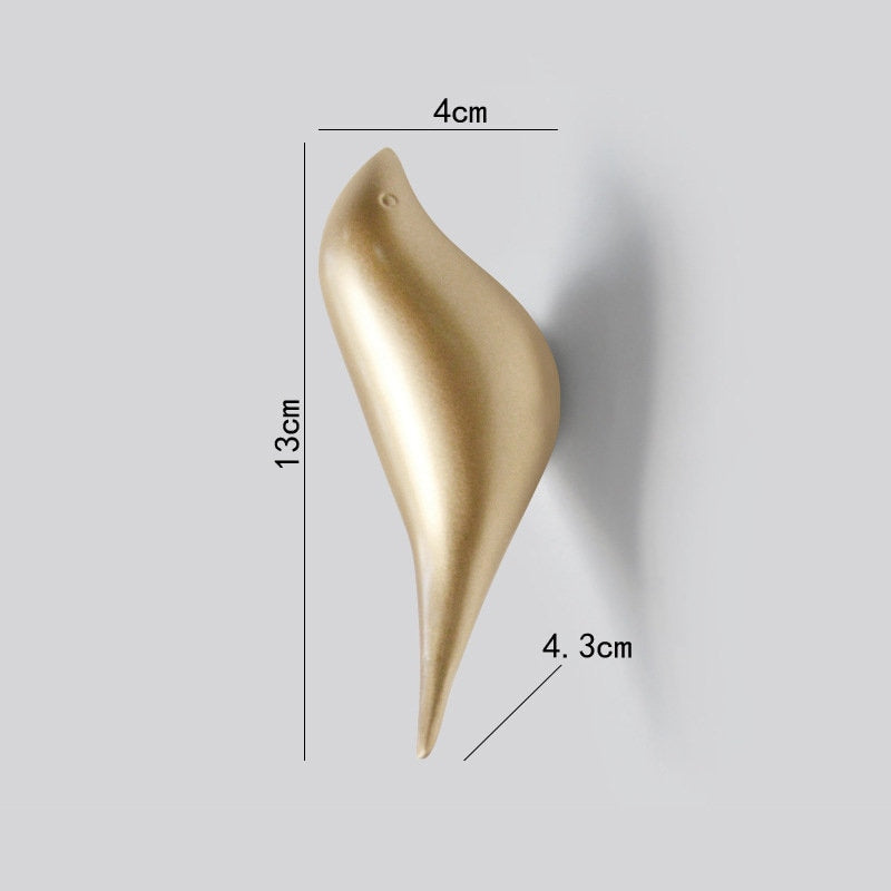 Gold bird wall hook, Modern minimalist Wall Hooks / bird Decorative Hooks / Bag hook / Towel hook / Wall Hook Coat Hangers Rack /Bird Hooks