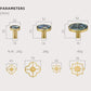 Modern Brass Drawer Knob, Shell Cabinet Pulls Knobs Handles, Wardrobe Cabinet Pull Handle, modern Furniture Hardware