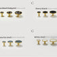 Modern Brass Drawer Knob, Shell Cabinet Pulls Knobs Handles, Wardrobe Cabinet Pull Handle, modern Furniture Hardware