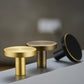 Soild Brass Cabinet Knob, Minimalist Drawer Pulls Knobs Handles, Gold Dresser round Knobs handle, modern Furniture Hardware