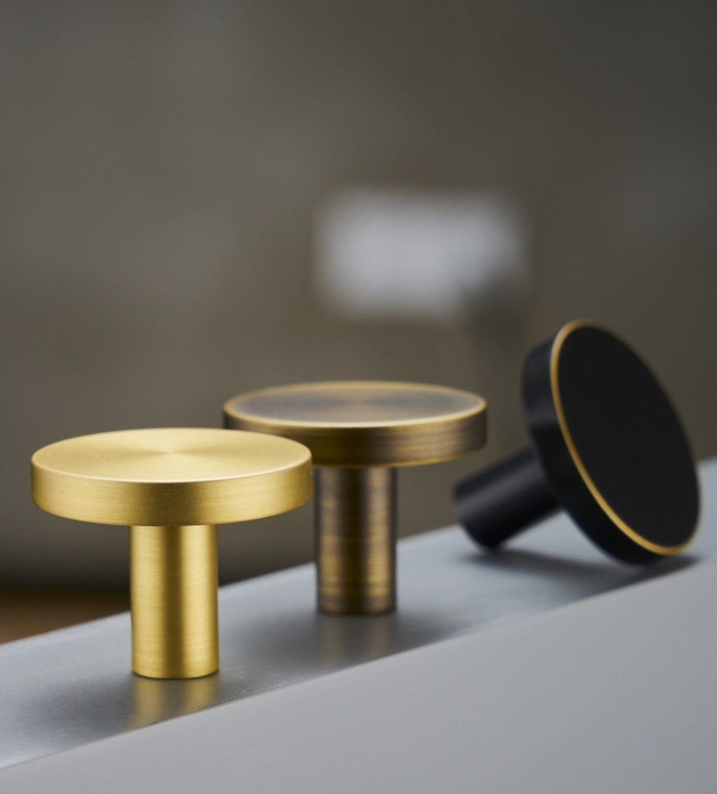 Soild Brass Cabinet Knob, Minimalist Drawer Pulls Knobs Handles, Gold Dresser round Knobs handle, modern Furniture Hardware