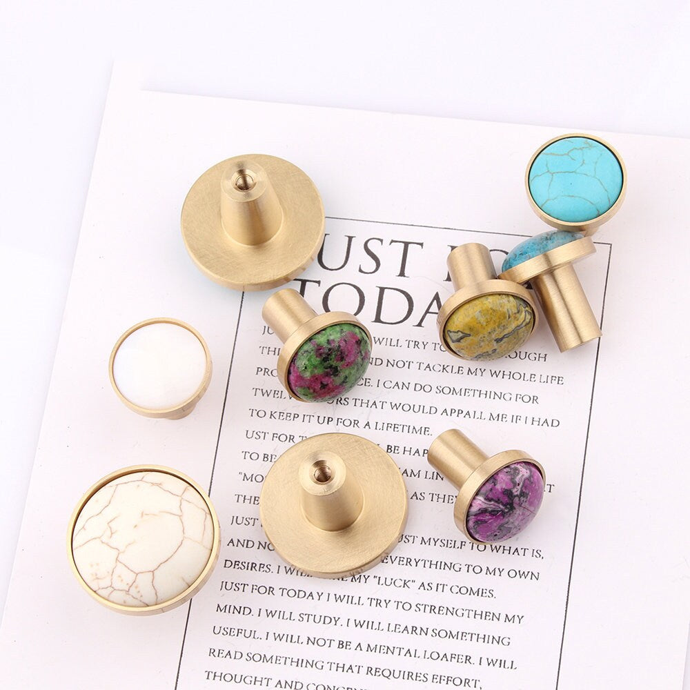 Natural Ore Brass Drawer Pull Knobs, dresser knob, cabinet Handle drawer pulls handle knob, Wardrobe Handle knob pull, furniture hardware