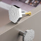 Silver Round Hexagon Drawer Knob/ Hammered Cabinet Pulls Knobs Handles, Dresser round Knobs handle, modern Furniture Hardware