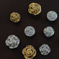 Gold Silver Rose drawer pulls Knobs, decorative art room, wardrobe Knob, Cabinet Knobs Pulls Handles, furniture knobs hardware