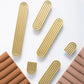 Matte gold boho rainbow Cabinet Pulls, Minimalist Drawer Pulls Knobs Handles, Modern Wardrobe Dresser Knobs handle Furniture Hardware
