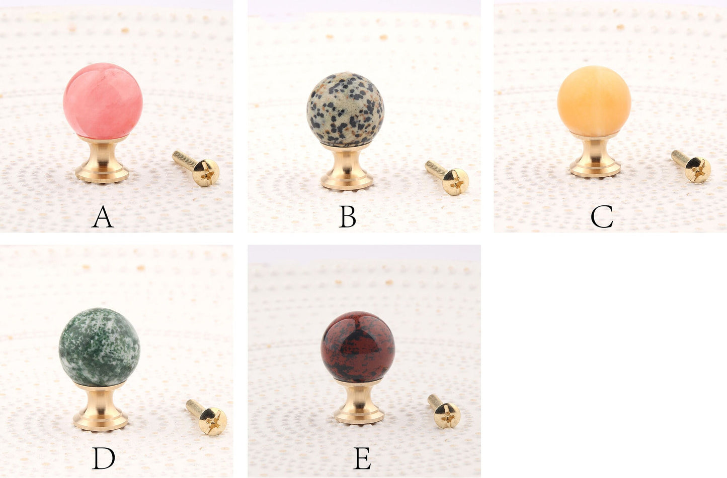 Natural Crystal with Brass Base Knobs, Lucky Natural Stone Crystal Handle drawer pulls handle knob, Wardrobe Handle, furniture hardware