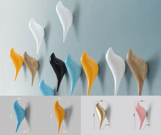 Gold bird wall hook, Modern minimalist Wall Hooks / bird Decorative Hooks / Bag hook / Towel hook / Wall Hook Coat Hangers Rack /Bird Hooks