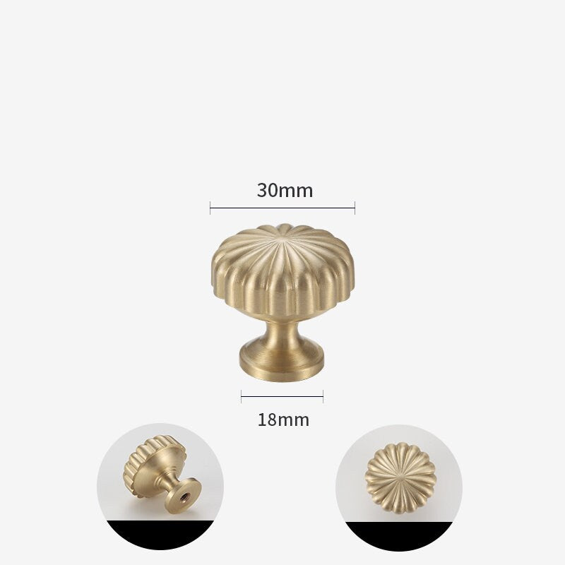 Brass Gold Cabinet Knobs Pulls, Vintage Round Dresser Drawer Pulls Knobs Handles, Black Gold Knobs handle, modern Furniture Hardware