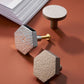 Silver Round Hexagon Drawer Knob/ Hammered Cabinet Pulls Knobs Handles, Dresser round Knobs handle, modern Furniture Hardware