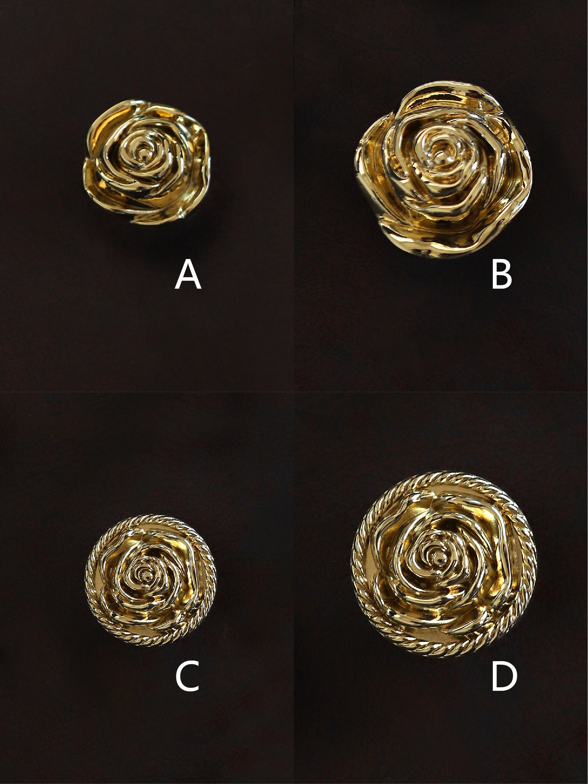 Gold Silver Rose drawer pulls Knobs, decorative art room, wardrobe Knob, Cabinet Knobs Pulls Handles, furniture knobs hardware