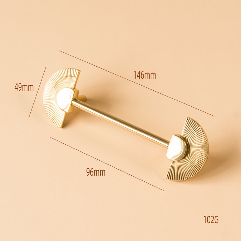 Brass Sunshine Knobs, Golden Dresser Knobs Handles, Semicircle Drawer Pull, Drawer handle Pulls Cabinet Pulls Knobs, Furniture hardware