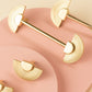 Golden Sunshine Drawer handle Pulls Knobs, Brass Dresser Knobs Handles, Semicircle Cabinet Kitchen Pulls Knobs, Furniture hardware