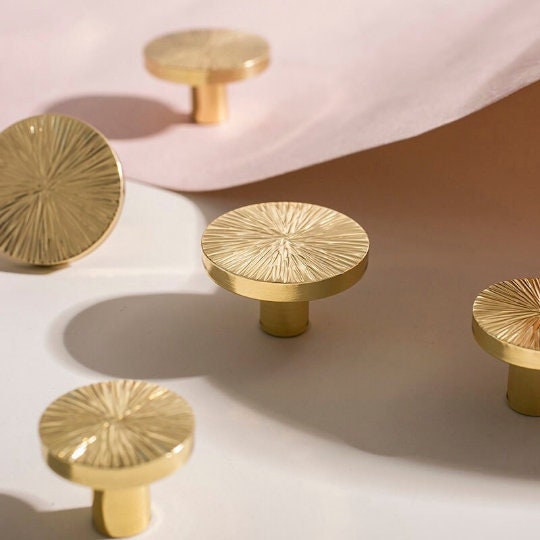 Hammered Semicircle Cabinet knob, Gold Dresser round Knobs handle, Brass Wardrobe Knob, Drawer Pulls Knobs Handles,modern Furniture Hardware