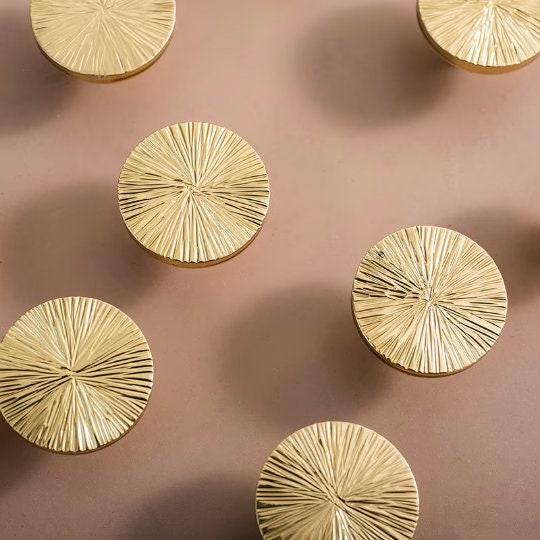 Hammered Semicircle Cabinet knob, Gold Dresser round Knobs handle, Brass Wardrobe Knob, Drawer Pulls Knobs Handles,modern Furniture Hardware