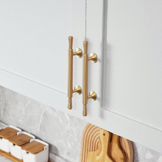 Soild Brass Cabinet Pulls handles, Gold Drawer knobs Handles, Gold Dresser Knobs handle, Wardrobe Pull Handle,Modern Furniture Hardware