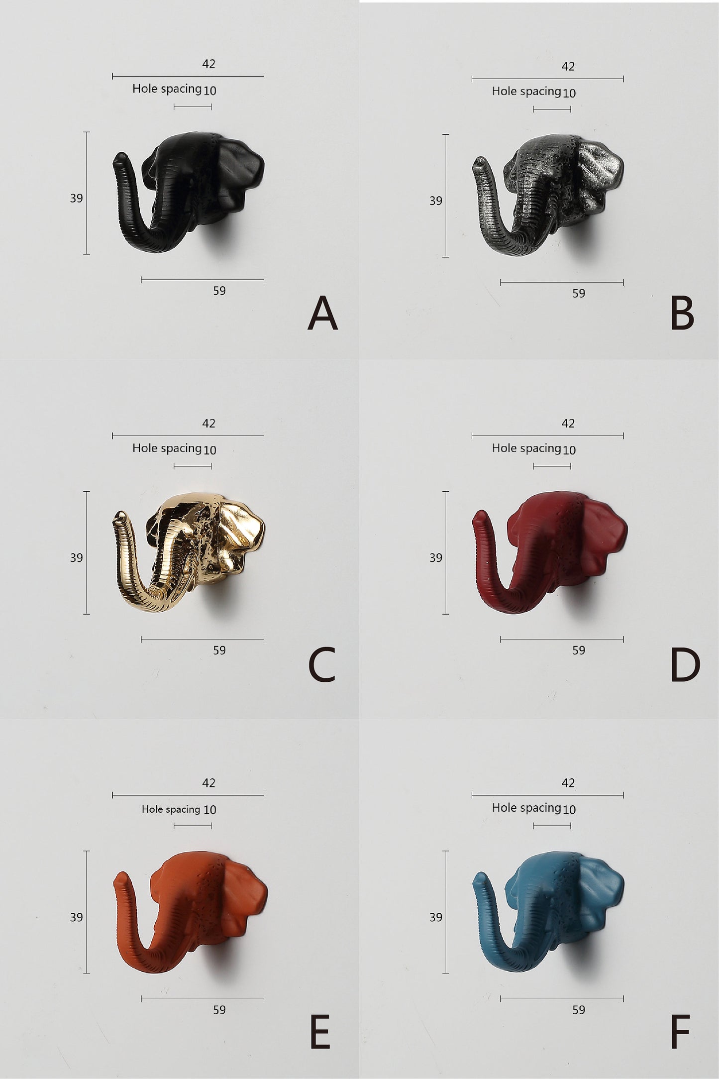 Elephant Wall Hook, Animal Wall Hooks, Decorative Coat Hook, bag hanger hook, Stylish Hooks, Bedroom Towel Wall Hook Coat Hangers Rack