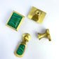 Malachite pattern Brass Drawer Knobs, Brushed brass Dresser Knobs Handles Cabinet handle knob Pulls, Wardrobe handle, furniture hardware