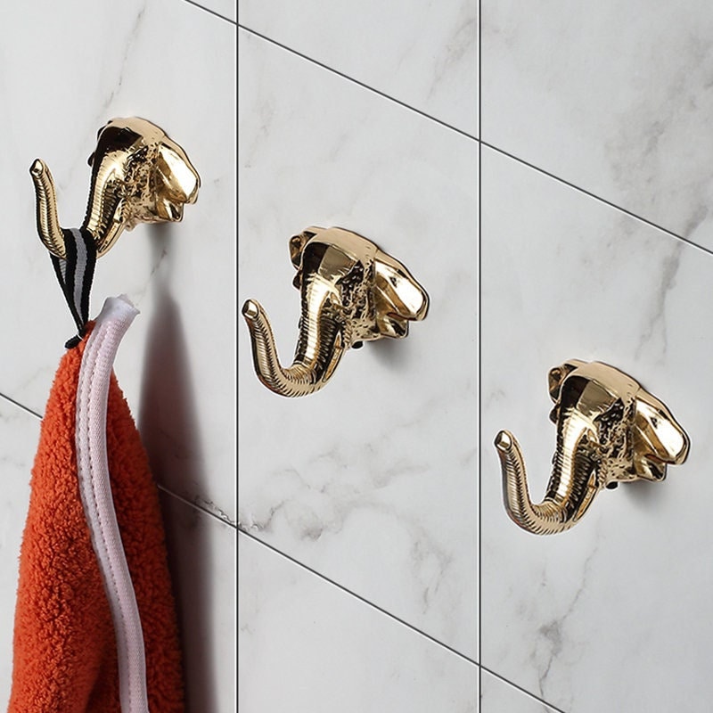 Elephant Wall Hook, Animal Wall Hooks, Decorative Coat Hook, bag hanger hook, Stylish Hooks, Bedroom Towel Wall Hook Coat Hangers Rack