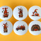 Little man ceramics drawer Handle Knobs, Pumpkin handle knob, nursery room Cabinet handle knob, Kitchen Door Handles, furniture Handles