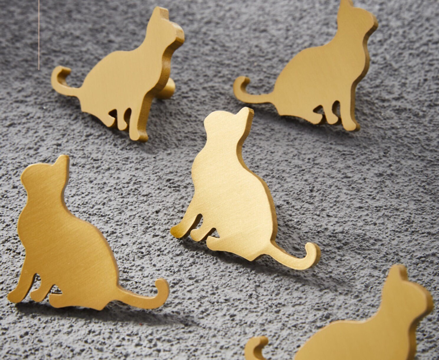 Kitten Cabinet Knob, kids bedroom Brass Animal Knobs cat drawer Knobs Pulls, Nursery room handle knob, furniture Handles cabinet Hardware