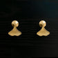 Solid Brass Ginkgo Knobs, leave drop cabinet handle knobs, DIY drawer dresser handle pulls, wardrobe Knob, Cabinet Knobs, furniture hardware
