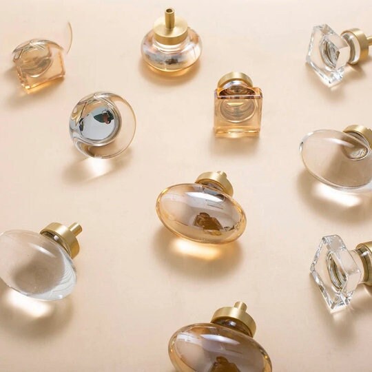 Crystal pigeon egg Cabinet Knobs, round drawer pull dresser knobs handle wardrobe Knob, Transparent handle knob, furniture hardware