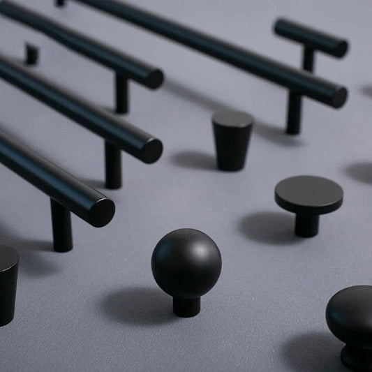 Matte black Door Handles, Modern Cabinet Handles Pull, Drawer Dresser Pulls Knobs Handles, Wardrobe Knobs handle, Kitchen Handle knob