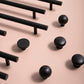Frosted matte black handle, Modern Cabinet Pulls Handles Pull, Drawer Knobs Dresser Handles, Wardrobe Knobs handle, black drawer pulls