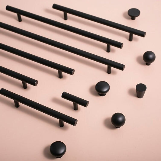 Frosted matte black handle, Modern Cabinet Pulls Handles Pull, Drawer Knobs Dresser Handles, Wardrobe Knobs handle, black drawer pulls